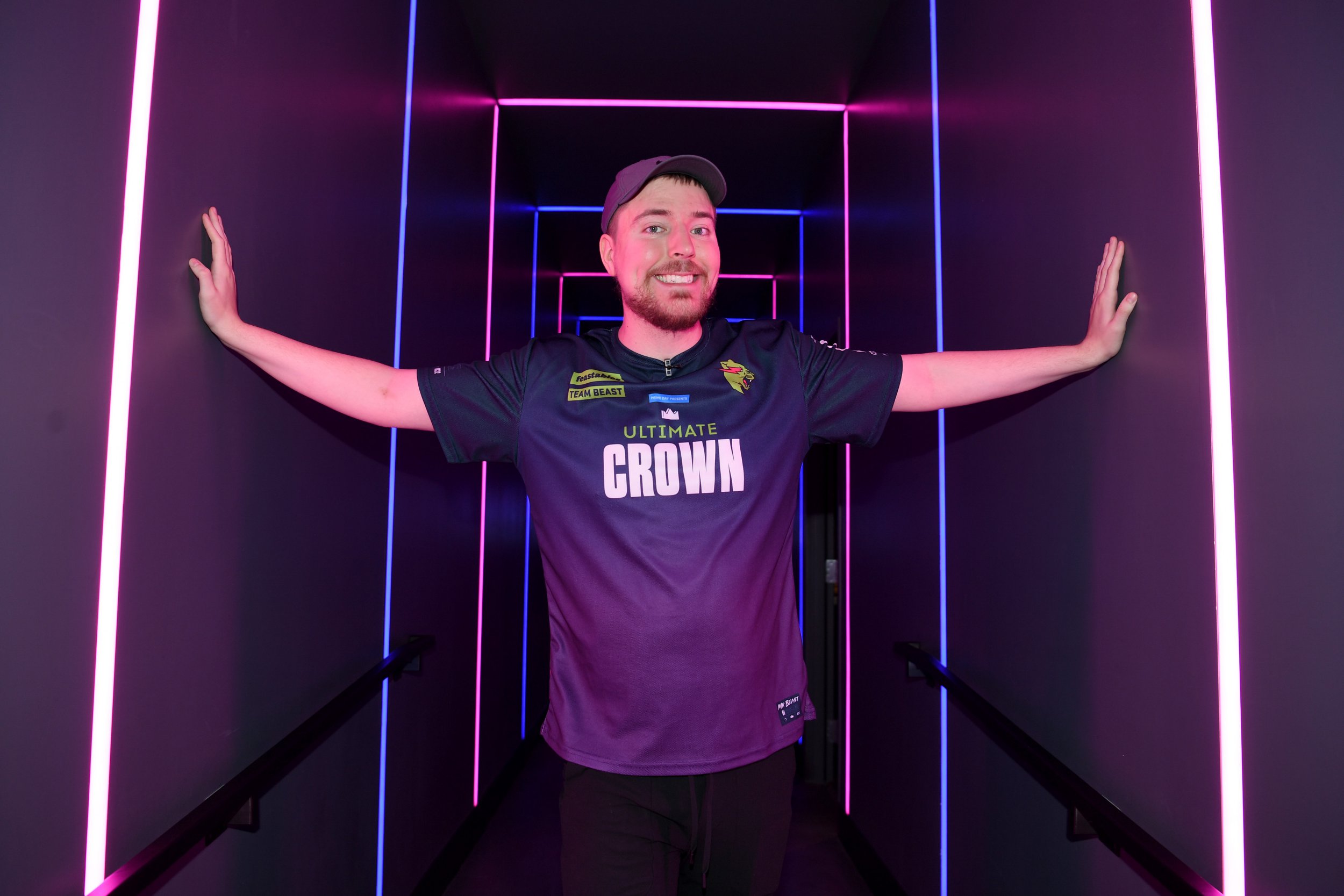 MrBeast на игровом мероприятии Amazon Prime Day «Ultimate Crown»