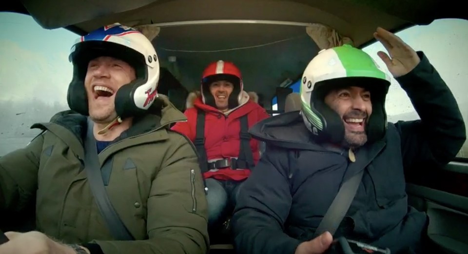 Фредди снимается в первые дни своей карьеры в Top Gear с Пэдди МакГиннессом и Крисом Харрисом