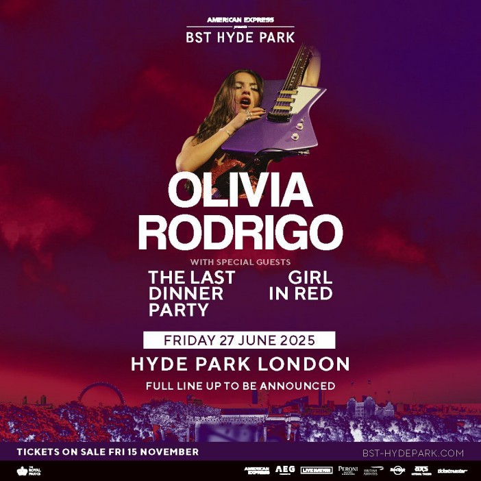 Оливия возглавит BST Hyde Park в следующем году.